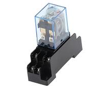 MGAYTYOAG Accessoires électroniques LY2NJ HH62P HHC68A-2Z Micro relais électromagnétique électronique 10 A 8 broches bobine DPDT avec base de prise CC 12 V 24 V AC 110 220 V