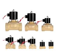 MGAYTYOAG Électrovanne électrique 1/4 Quot ; 3/8 Quot ; 1/2 Quot ; 3/4 Quot ; 1 Quot ; DN8/10/15/20/25/50 Pneumatique normalement fermé pour eau, huile, air 12 V 24 V 220 V 1 pièce (220 V, DN40)