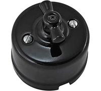 MGAYTYOAG Encodeur rotatif vintage en porcelaine avec fonction commutateur (noir)