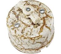 MGAYTYOAG Lot de 17 interrupteurs encodeurs rotatifs rétro vintage en porcelaine Blanc Noir 220 V 10 A