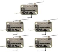MGAYTYOAG Lot de 5 micro-interrupteurs D41X D41 0,1 A250 V 125-250 VAC 5E4 40T150 (D41x B)