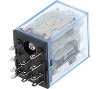 MGAYTYOAG Micro relais pour accessoires électroniques HH53P MY3NJ MY3 11 broches DC12V/DC24V/DC110V/AC220V Bobine électromagnétique à usage général (monocouleur)