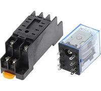 MGAYTYOAG Relais d'accessoires électroniques MY2P HH52P MY2NJ 12 V 24 VDC / 110 V 220 VAC Bobine DPDT à usage général avec base de prise (AC 12 V)