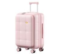 MGB Bagage à main approuvé par les compagnies aériennes, valise rigide résistante aux rayures avec serrure TSA, ouverture sur le dessus, bagage de voyage et d'affaires, Rose pêche, 20 Inch - Carry On