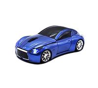 MGbeauty Souris sans Fil de Voiture de Sport Souris Optique pour Ordinateur avec lumière LED (Bleu)