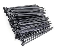MgcTolBox Collier de Serrage Plastique 100 * 2.5 mm, Petites Serre Cable en Nylon, Attache Câble Pour Cable Management | Noir | 200 Pcs