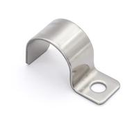 MgcTolBox Sangle de tuyau en acier à 1 trou Ø 20 mm, supports de tuyau pour conduits EMT ou fixation de tuyaux | Paquet de 20