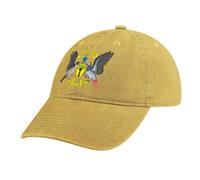 MGDIFYXAA Casquette De Baseball pour Femmes Hommes, Coton Anti-Soleil Baseball Cap en Jean Jaune, Casquette de Baseball Drapeau de Sao Tomé-et-Principe Vintage Cap, Plein Air Et Les Loisirs Casquette