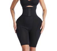Femme Culotte De Contrôle - Femmes Coussinets De Hanche Taille Haute Formateur Shapewear Corps Ventre Shaper Faux Cul Butt Lifter Bottines Enhancer Booty Lifter Cuisse Trim,Noir,M