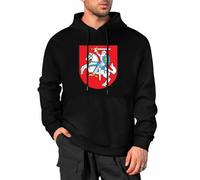 MGDIFYXAA Sweat à Capuche pour Homme Hoodies Drapeau de la Lituanie Sweat-Shirt Poche Avant Sweatshirt Hoody Mode Pull-Over Regular Fit Sweat de Sport à Capuche 4XL