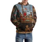 MGDIFYXAA Sweat À Capuche Unisex poupées de Noël Manches Longues Pullover Tops Casual Sweatshirt Fashion Oversized Hoodies pour Hommes Femmes