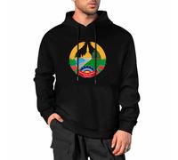 MGDIFYXAA Sweat Homme à Capuche Pull de Manches Longues Poche Kangourou pour Hiver et Automne Drapeau du Laos Oversized Hoodies pour Hommes Femmes 3XL