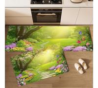 MGDIFYXAA Tapis de Cuisine Forêt des Contes de fées antidérapant Lavable Moquette Long Doux Tapis Cuisine Devant evier pour Chambre à Coucher couloirs Salon