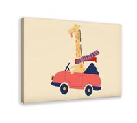 MGDUJGH Eclectic79 - Impression sur toile avec logo amusant pour chambre d'enfant, bar, restaurant, garage, café, 60 x 90 cm