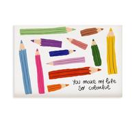 MGDUJGH Eclectic8 - Impression sur toile avec logo amusant pour chambre d'enfant, bar, restaurant, garage, café, cadeau (40 x 60 cm)