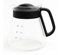 MGE - Pichet pour Micro-ondes - Carafe à Café en Verre avec Couvercle - Théière Thermique - Verseuse Melita - 600 mL