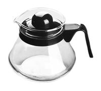 MGE - Pichet pour Micro-ondes - Carafe à Café en Verre - Verseuse en Verre avec Couvercle - Théière Thermique - Verseuse à Café - Carafe Melita - 500 mL