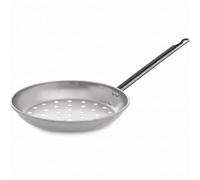 MGE - Poêle à châtaignes - Poêle à châtaignes - Grille-pain perforé - Acier poli - 26 cm