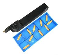 MGEHL16162 Porte-outil de rainurage pour tour avec 10 inserts en carbure MGMN200G 2 mm pour semi-finition et finition avec remplacement facile de la lame