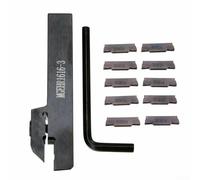 MGEHR1616-3 Barre d'alésage pour tour avec 10 inserts de rainurage indexables MGMN300 en acier allié pour tour CNC finition du travail des métaux