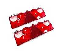 MGF Lot de 2 verres de rechange pour feu arrière, camion, remorque