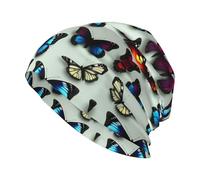 MGGAklp Bonnet d'été tendance avec imprimé papillon et violoncelle pour hommes et femmes, chapeau hipster, noir