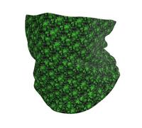 MGGAklp Cache-cou multifonctionnel avec imprimé feuilles de la Saint-Patrick - Coupe-vent - Protection contre le froid