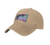 MGGAklp Casquette réglable pour adulte unisexe Motif méduses Idéal pour le sport et les activités de plein air, naturel, Taille unique