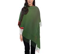 MGGAklp Écharpe châle pour femme avec imprimé oiseaux rouges, doux, léger et élégant