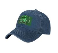 MGGAklp Happy St. Patrick's Day Print Perfect for Sports and Outdoor Activities Casquette réglable Adulte Unisexe, bleu marine, Taille unique