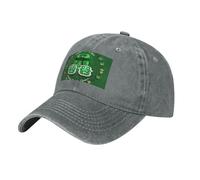 MGGAklp Happy St. Patrick's Day Print Perfect for Sports and Outdoor Activities Casquette réglable Adulte Unisexe, gris, Taille unique