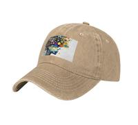 MGGAklp Intelligence Artificielle Cerveau Imprimer Parfait pour le Sport et les Activités de Plein Air Casquette Réglable Adulte Unisexe, naturel, Taille unique