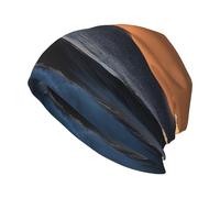 MGGAklp Last Sun Rays of Over The Sea Waves Print Summer Fashion Beanie Men Women Unisex Knit Hat Hipster Hat Black
