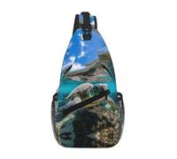 MGGAklp Lord Howe Island Sac à bandoulière léger et imperméable Motif tortue de mer Pour homme et femme
