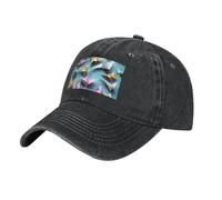 MGGAklp Origami Paper Cranes Print Perfect for Sports and Outdoor Activities Casquette réglable Adulte Unisexe, Noir , Taille unique