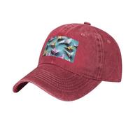 MGGAklp Origami Paper Cranes Print Perfect for Sports and Outdoor Activities Casquette réglable Adulte Unisexe, Rouge, Taille unique
