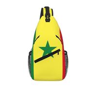 MGGAklp Sac à bandoulière avec motif drapeau du Sénégal - Léger et imperméable - Pour homme et femme
