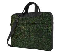 MGGAklp Sac à bandoulière pour ordinateur portable avec fermeture éclair et bandoulière réglable Motif formule mathématique, Noir , 13 inch