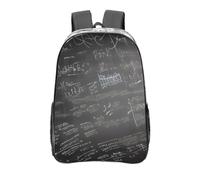 MGGAklp Sac à dos transparent avec motif imprimé de symboles mathématiques pour l'école, le bureau, les voyages, sac de travail décontracté transparent