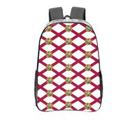 MGGAklp Sac à dos transparent imprimé drapeau de l'État de Floride pour l'école, le bureau, les voyages, sac à dos décontracté transparent