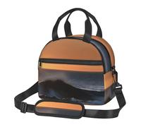 MGGAklp Sac fourre-tout réutilisable avec imprimé « Last Sun Rays of Over The Sea Waves » - Pour le travail, le pique-nique
