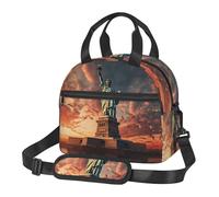 MGGAklp Sac fourre-tout réutilisable avec motif statue de la Liberté à New York pour le travail, le pique-nique