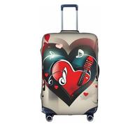 MGGAklp Treble Love and Music Housse de protection lavable extensible anti-rayures pour adulte Motif amour et musique, blanc, XL
