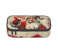 MGGAklp Trousse à crayons avec double fermeture éclair pour fournitures scolaires et de bureau Motif Merry Christmas