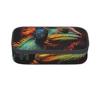 MGGAklp Trousse à crayons caméléon avec double fermeture éclair - Portable - Pour l'école et le bureau