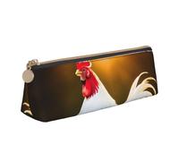 MGGAklp Trousse à crayons Shine Rooster avec fermeture éclair - Organiseur de papeterie de bureau et voyage pour homme et femme