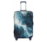 MGGAklp Within The Tides Housse de protection lavable extensible anti-rayures pour valise de voyage pour adulte, blanc, XL