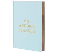 MGGAO Planificateur de mariage, livre de planification de mariage, pour futurs mariés avec style et facilité, 81 feuilles/162 pages, carnet de notes A5 en lin pour couple