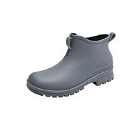 MGGMOKAY Bottes De Pluie Femmes Imperméables Botte Nues Jardin Extérieur Chaussures De Travail,Gris,40