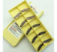 MGGN200-JM LF6018 Lot de 10 inserts de fraisage en carbure pour le travail des métaux CNC, haute adhérence et résistance à l'usure, utilisation industrielle